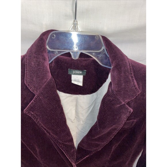 J. Crew Women’s Corduroy Blazer Size 6 Purple Going Out Party Fun Dressy - Picture 3 of 12